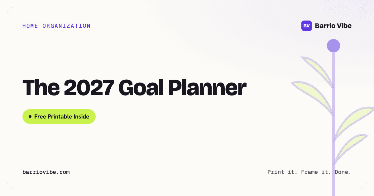 The 2027 Goal Planner (Free Printable)