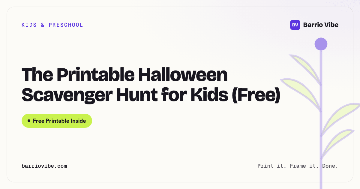 The Printable Halloween Scavenger Hunt for Kids (Free)