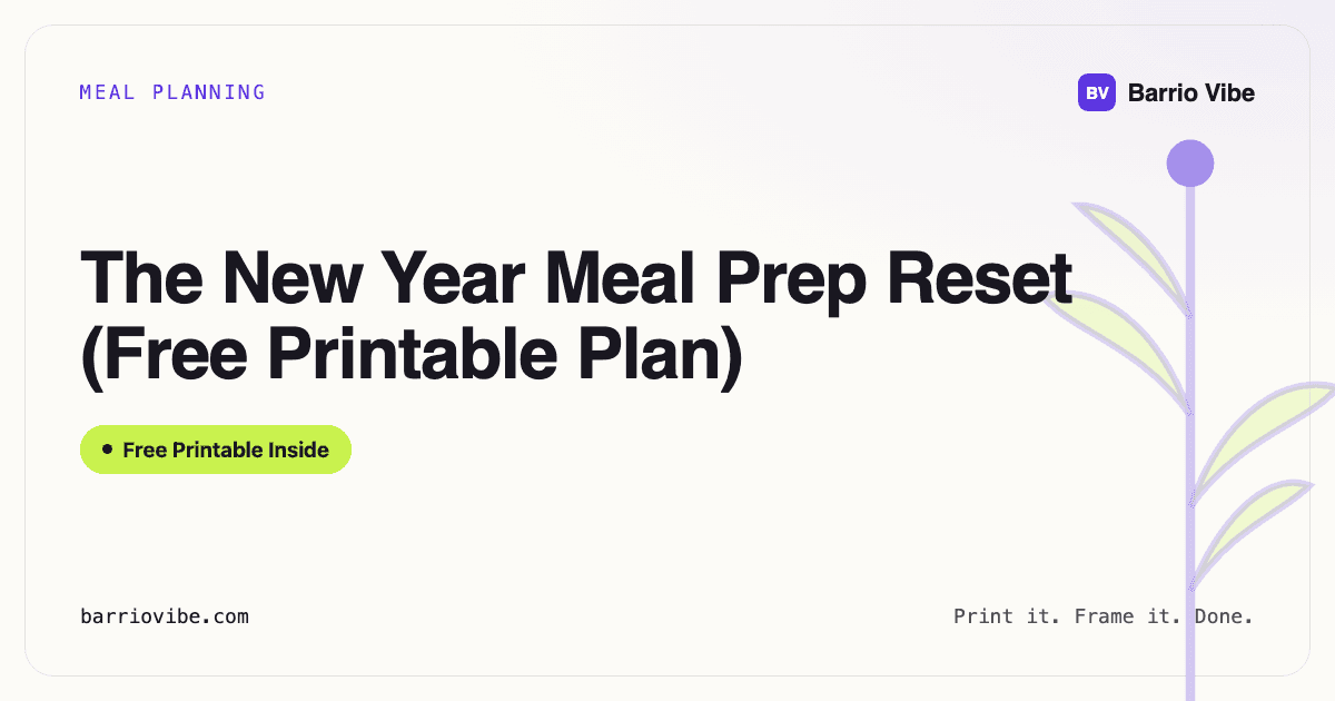 The New Year Meal Prep Reset (Free Printable Plan)