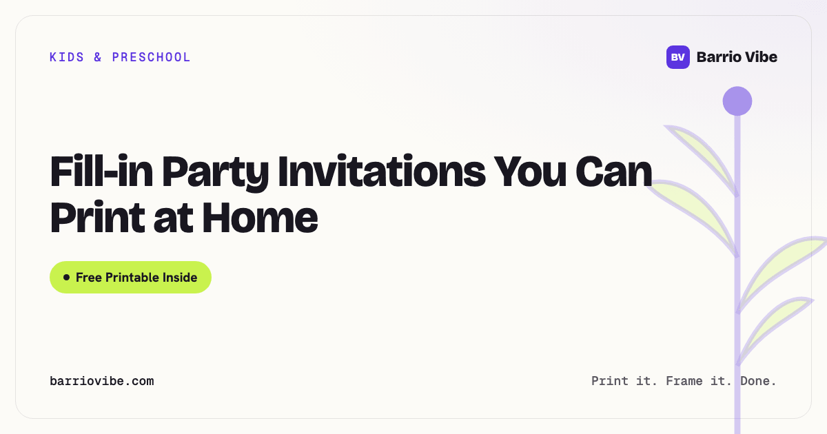 Fill-in Party Invitations You Can Print at Home (Free Printable)