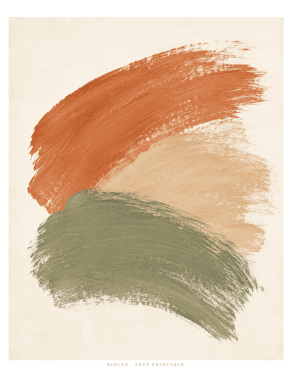 Preview of Terracotta Brush Strokes, Free Printable