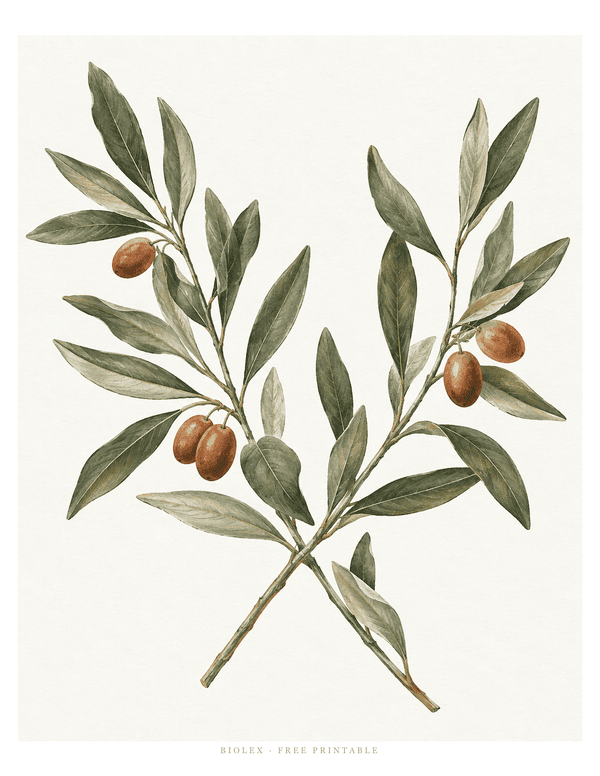 Preview of Olive Branches, Free Printable