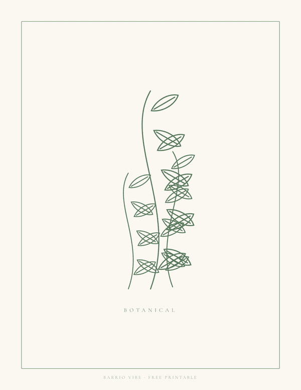 Preview of Botanical Branch Wall Art, Free Printable