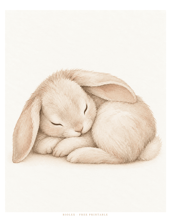 Preview of Sleeping Bunny, Free Printable