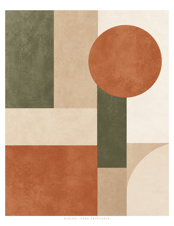 Preview of Mid Century Blocks, Free Printable