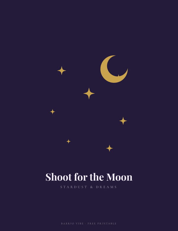 Preview of Celestial Moon Wall Art, Free Printable