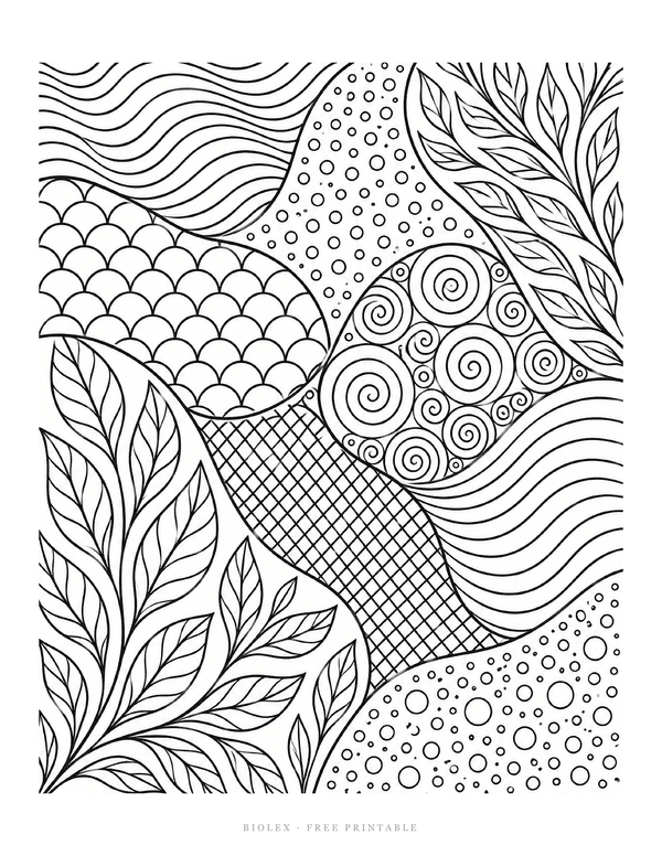 Preview of Zentangle Coloring Page, Free Printable