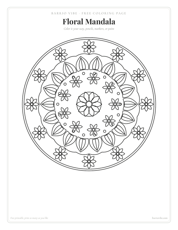 Preview of Floral Mandala