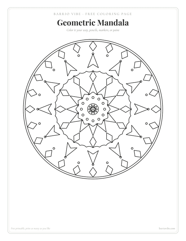 Preview of Geometric Mandala