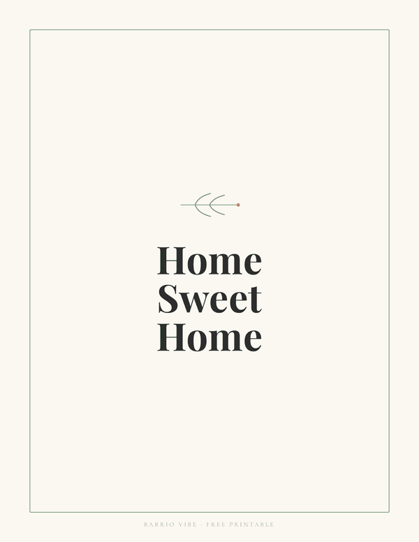 Preview of Home Sweet Home Wall Art, Free Printable